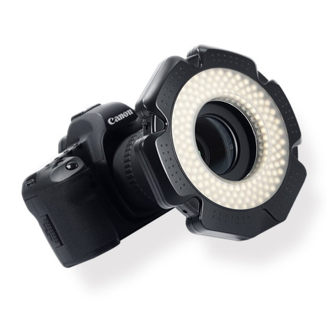 Selens-Anillo de luz LED para vídeo, 160 Chips, regulable, para videocámara DSLR DV, fuente de 5600K, adaptador de lente gratuito, lámpara anular ► Foto 1/6