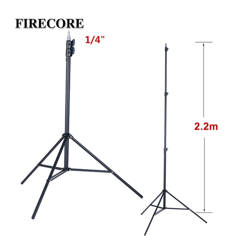 FIRECORE-trípode de Metal para Nivel láser, 2,2 M, trípode para láser, 3 nudos, soporte ajustable de 1/4 pulgadas con adaptador ► Foto 1/6