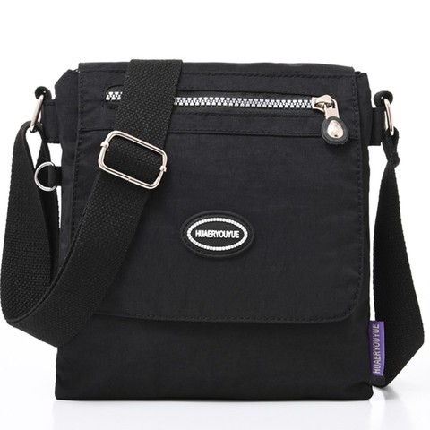 Bolso cruzado de nailon para mujer, bolsa de viaje de tela impermeable, bolso de hombro ► Foto 1/6