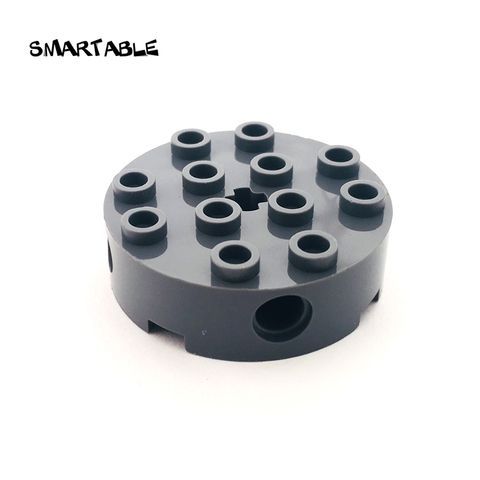 Smartable-bloques de construcción redondos 4x4 con agujero en el eje y Pin, piezas MOC, juguetes compatibles con 6222 Technic City 20 unids/lote ► Foto 1/5