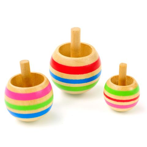 3 uds madera Flip encima Tippy peonza de juguete juguetes de los niños regalo ► Foto 1/6