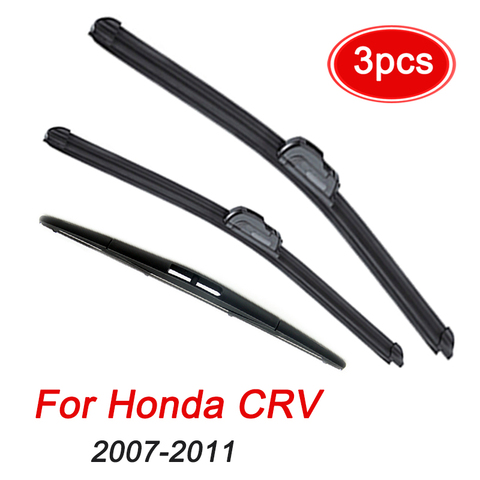 MIDOON limpiaparabrisas para Honda CRV CR-V 2007-2011 3rd generación parabrisas delantero trasero 2008 2009 2010 26 