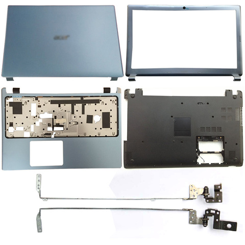 Azul para Acer Aspire V5-571 V5-531 V5-571G V5-531G LCD de ordenador portátil cubierta/bisel frontal/bisagras/Palmrest/cubierta inferior nuevo ► Foto 1/6