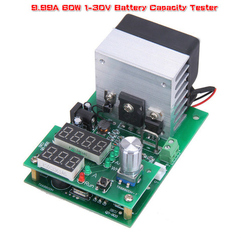 Probador de capacidad de batería, carga electrónica de corriente constante, 9.99A, 60W, 1-30V, 12V, 24V, envío gratuito ► Foto 1/6