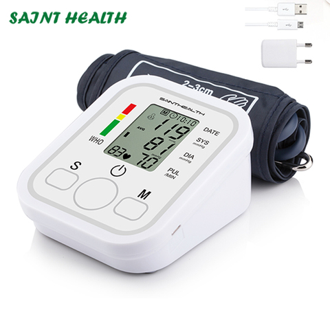 Saint Health Monitor de presión arterial Digital automático portátil BP Sphygmomanometer medidor de presión tonómetro ► Foto 1/6