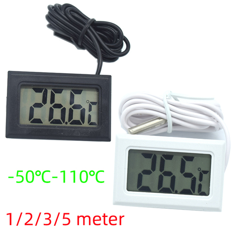 Mini termómetro Digital LCD para aire acondicionado de coche, medidor de temperatura Interior, herramientas de medición de temperatura de-50 a 110 ► Foto 1/5