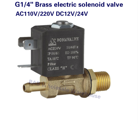 Válvula Solenoide eléctrica de latón, ZCQ-20B-15 G1/4 