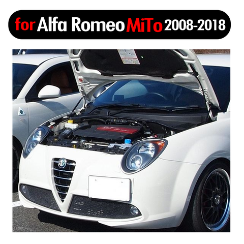 Para Alfa Romeo MiTo 2008-2022 capó delantero modifique los resortes de Gas amortiguador de fibra de carbono amortiguador de apoyo amortiguador ► Foto 1/6