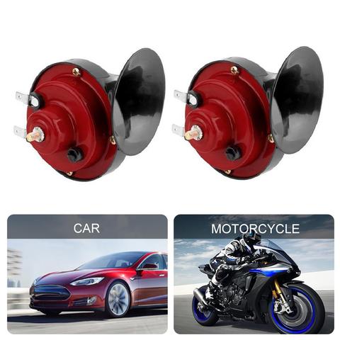 Bocina de Caracol Universal para coche, claxon de aire doble, sonido fuerte y claro, Kit de sirena para coche, motocicleta, camión, motocicleta, 2022 ► Foto 1/6