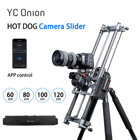 YC cebolla perro caliente Cámara motorizada Slider Versión 3,0 Auto deslizador carril para cardán DSLR película Video 3/4/5 eje de Control App ► Foto 1/6