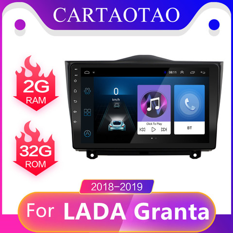 2DIN RAM 2G + ROM 32G Android 9,0 reproductor de Radio para coche GPS de navegación Multimedia para LADA ВАЗ Granta Cruz Radio 2022 de 2022 coche 2 din ► Foto 1/6