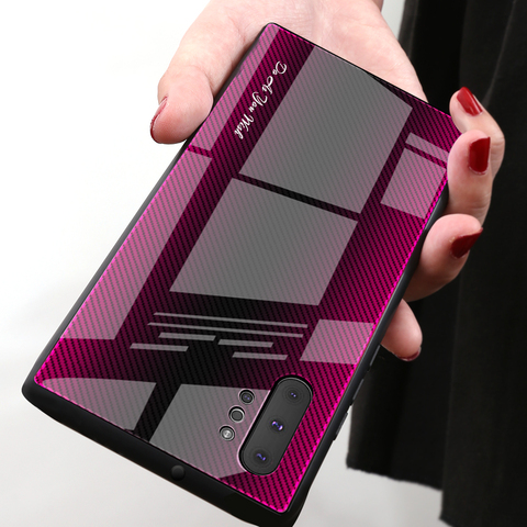 Funda de vidrio templado gradiente para Samsung Galaxy, carcasa colorida para teléfono Samsung Galaxy S10 E S8 S9 Plus 5G Note 10 8 9 A80 A70 A10 A20 A30 A50 ► Foto 1/6