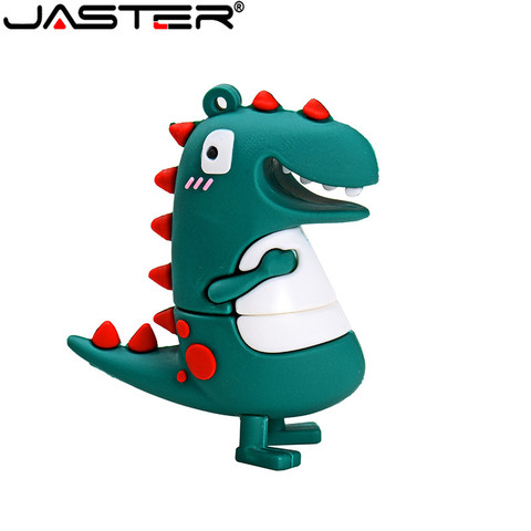 Unidad flash USB JASTER 2,0 con dibujos de dinosaurios pequeños, 4GB, 8GB, 16GB, 32GB, 64GB, USB 2,0 de alta velocidad ► Foto 1/6