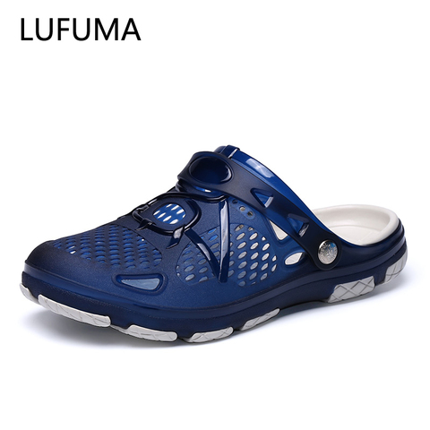 LUFUMA verano hombres Zapatillas moda playa Sandalias Zapatos hombres al aire libre transpirable chanclas Casual jugar agua hombres zapatos de verano ► Foto 1/6