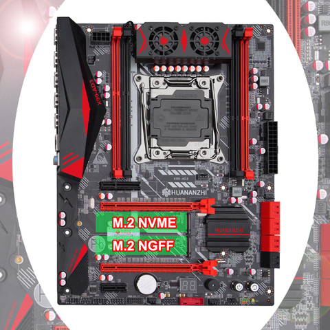 Nueva llegada HUANANZHI X99-AD3 V3.0 LGA2011-3 placa base con ranura doble M.2 SSD DIY descuento X99 placa base con 4 DIMM DDR3 ► Foto 1/6