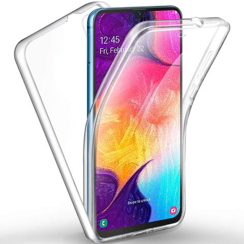 Funda completa de silicona TPU para móvil, carcasa transparente de doble cara para Samsung Galaxy A5, A6, A7, A8, A9, A70, A51, A50, A10, A12, 10, A21S, 360 ► Foto 1/6