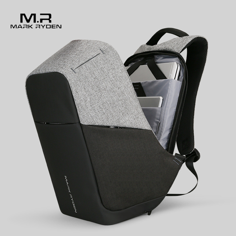 Mochila multifunción para ordenador portátil de 15 pulgadas para hombre, multifunción con carga USB morral, a la moda, antirrobo, para viaje, para adolescentes ► Foto 1/6