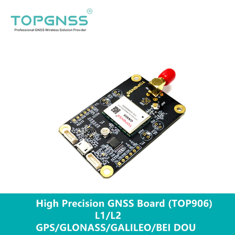 TOPGNSS RTK GPS UAV UGV RTK de alta precisión de los GNSS para ZED-F9P para GNSS Junta salida RTCM NMEA0183 RTCM TOP906 ► Foto 1/3