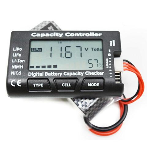 7 de la batería Digital Comprobador de tensión Checker LiPo vida Li-Ion, Nicd NiMH batería comprobador de tensión de control capacidad controlador ► Foto 1/6