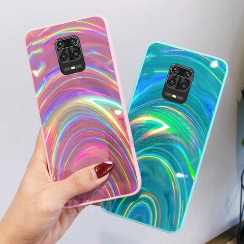 Suave arco iris láser cubierta de la caja para Redmi 9A 9AT 9C NFC 9 nota 9s 9 Pro Max Redmi Note 8 Pro nota 8 ► Foto 1/6