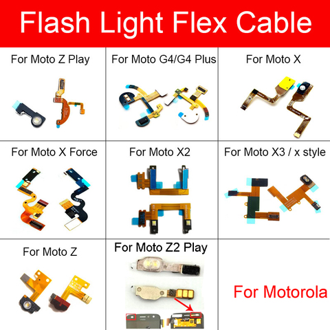 Micrófono Cámara proximidad Sensor de luz Cable flexible para Motorola Moto Z Play G4 Plus X Force Style XT1580 XT1580 X2 X3 partes ► Foto 1/6