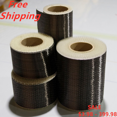 Tejido de fibra de carbono de tela Toray 12 k 200gsm UD Uni-direccional cinta alta fuerza edificio material de reparación ► Foto 1/6