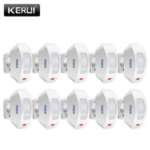 KERUI-Detector infrarrojo inalámbrico para cortinas Sensor de movimiento PIR para ventanas, 433MHz, inalámbrico, para GSM PSTN, sistema de alarma de seguridad para el hogar ► Foto 1/6