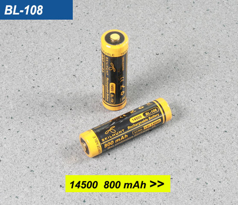 Skilhunt-Batería de ion de litio recargable, BL-108, 3,6 V, 800mAh, 14500 ► Foto 1/4