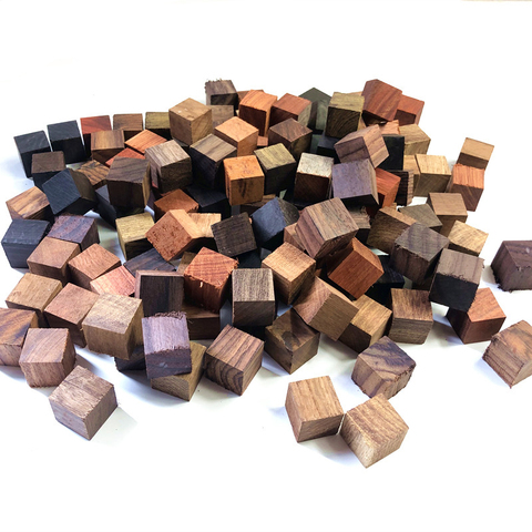 Bloques de madera de sándalo de 2x2x2 cm, bloques de píxeles para decoración DIY, bloques de cubo mágico, 100 Uds./50 Uds. ► Foto 1/4