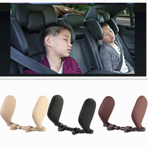 Almohada para reposacabezas de asiento de coche para niños y adultos, cojín de dormir de viaje de 180 grados ajustable en ambos lados ► Foto 1/6
