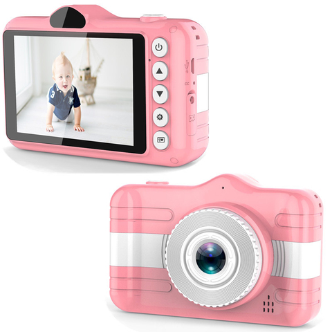 Cámara para niños, cámara Digital con bonitos dibujos de 3,5 pulgadas, juguetes para niños, regalo de cumpleaños, cámara fotográfica de 12MP y 1080P para niños ► Foto 1/6