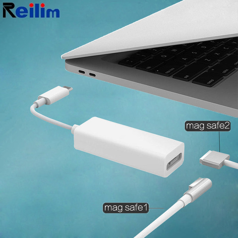 Magsafe-Adaptador convertidor de Cable USB 3,1 tipo C macho a 1/2, 5 pines, adecuado para portátiles y teléfonos inteligentes con puertos de USB-C ► Foto 1/6