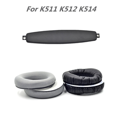 Almohadillas para las orejas de cuero estándar AKG K511 K512 K514, piezas de reparación de auriculares, accesorios para diadema ► Foto 1/6