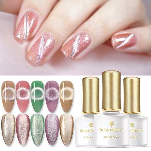 BORN PRETTY-esmalte de uñas de Gel magnético, Gel para uñas con purpurina, cristal, Ojo de Gato, UV, LED, 6ml ► Foto 1/6