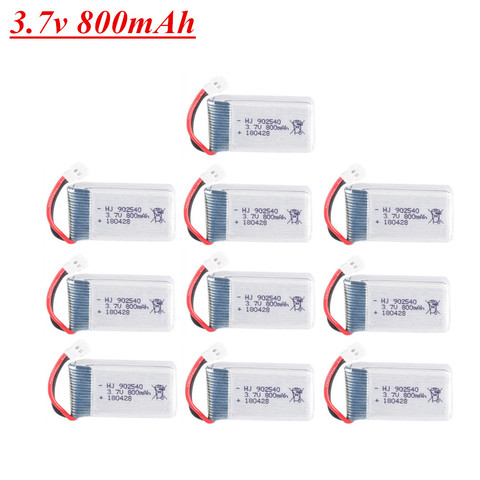 3,7 V 800mAh Lipo batería 902540 para Syma X5 X5C X5C-1 X5S X5SW X5SC V931 H5C CX-30 CX-30W RC Quadcopter de piezas de repuesto de drones ► Foto 1/3