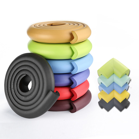 2M de seguridad del bebé escritorio protector para el borde de la Mesa de seguridad en forma de L protección para niños parachoques borde con ángulo casa Anti-colisión de la tira ► Foto 1/6