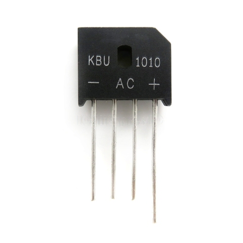 10 unids / lote KBU1010 KBU-1010 ZIP-4 10A 1000 V diodo puente rectificador nuevo y original IC en stock ► Foto 1/1