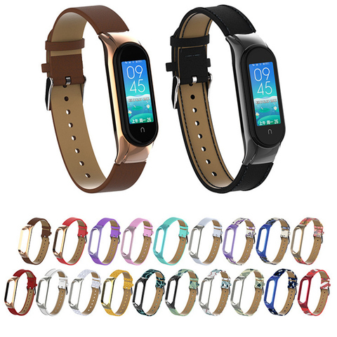 Correa para Xiaomi Mi Band 5, 3 y 4, Correa deportiva de reloj, pulsera de cuero para Xiaomi Mi Band 3 y 4 ► Foto 1/6