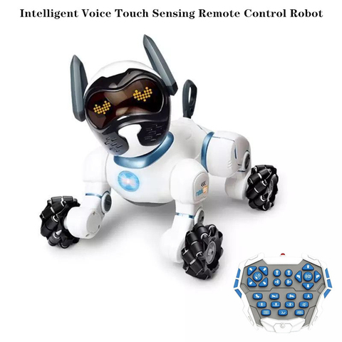 Robot inteligente controlado por voz para niños, juguete educativo por control remoto, Perro Robot, cantar, bailar ► Foto 1/6