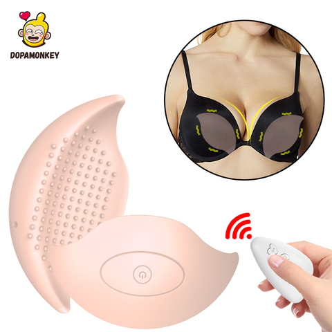 Doamonkey-masajeador de pecho para mujeres y adultos, 10 modos de masaje de pecho relajante, inalámbrico, estimulación sexual remota, vibrador para pezones ► Foto 1/6