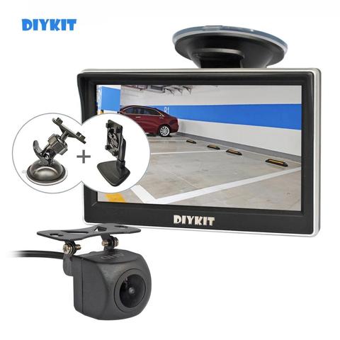 DIYKIT-cámara de visión nocturna para coche, Monitor IPS AHD de 5 pulgadas, 1280x720P, HD, 170 grados, marcha atrás, para SUV, MPV, RV ► Foto 1/6