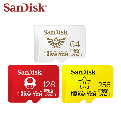 Más SanDisk 256GB tarjeta Micro SD U3 128GB tarjeta Flash 64GB tarjeta de memoria de 4K Ultra HD TF tarjeta Original para interruptor de Nintendo ► Foto 1/6
