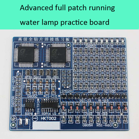 Piezas de Repuesto avanzado Placa de práctica de soldadura de Chip completo componentes electrónicos Kit de producción de bricolaje ► Foto 1/6