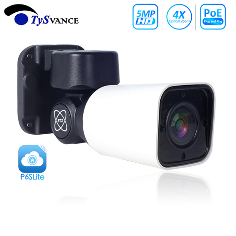 HD 1080P 2MP 5MP PTZ bala cámara IP al aire libre 4X ZOOM óptico P6SLite cámara PTZ impermeable IP66 IR 50M de seguridad CCTV 48V POE ► Foto 1/6