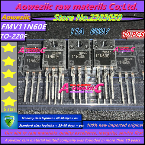 Aoweziic 100% nuevo importado original FCPF190N60 190N60 FMV11N60E 11N60E KHB9D0N50F1 9D0N50F1 2SK3313 K3313 TO-220F transistor ► Foto 1/6