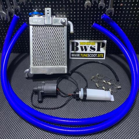 Kit de radiador BWSP para DIO JOG RS100 BWS125 GY6, juego de refrigeración por agua con mangueras, bomba, tanque de expansión ► Foto 1/6