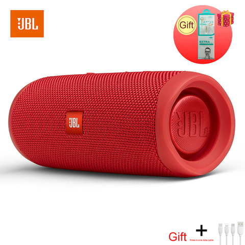 -Altavoz JBL Flip 5 con Bluetooth, Mini portátil, IPX7, inalámbrico, impermeable, para exteriores, estéreo, música de graves ► Foto 1/6