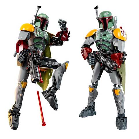 Star Wars Para armar figura Boba Fett Stormtrooper Darth Vader Kylo Ren Chewbacca General Grievou figura de acción niños niño juguete para regalo ► Foto 1/6