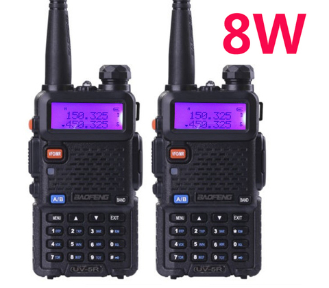 Baofeng-estación de Radio CB de largo alcance, walkie-talkie Uv-5r de 8W, 10km, taki, Vhf, Uhf, equipo de radio ht, móvil, HF, baufeng, 2 uds. ► Foto 1/6