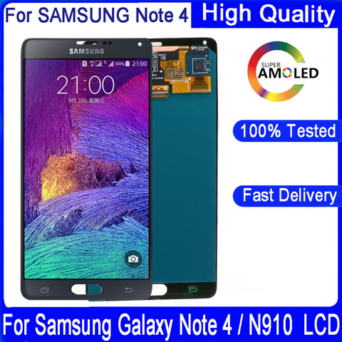 Pantalla LCD AMOLED Original para móvil, digitalizador de pantalla táctil de 5,7 pulgadas para Samsung Galaxy Note 4, N910, N910F, N910C, N910A, N910H ► Foto 1/6